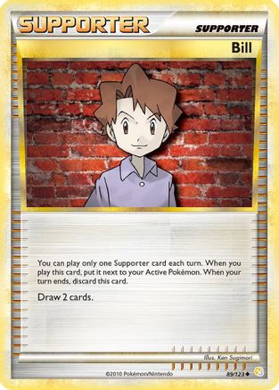 Bill 089 - Reverse Holofoil HeartGold SoulSilver - Uncommon
