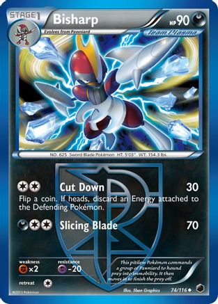 Bisharp (Team Plasma) (74) Plasma Freeze - Uncommon
