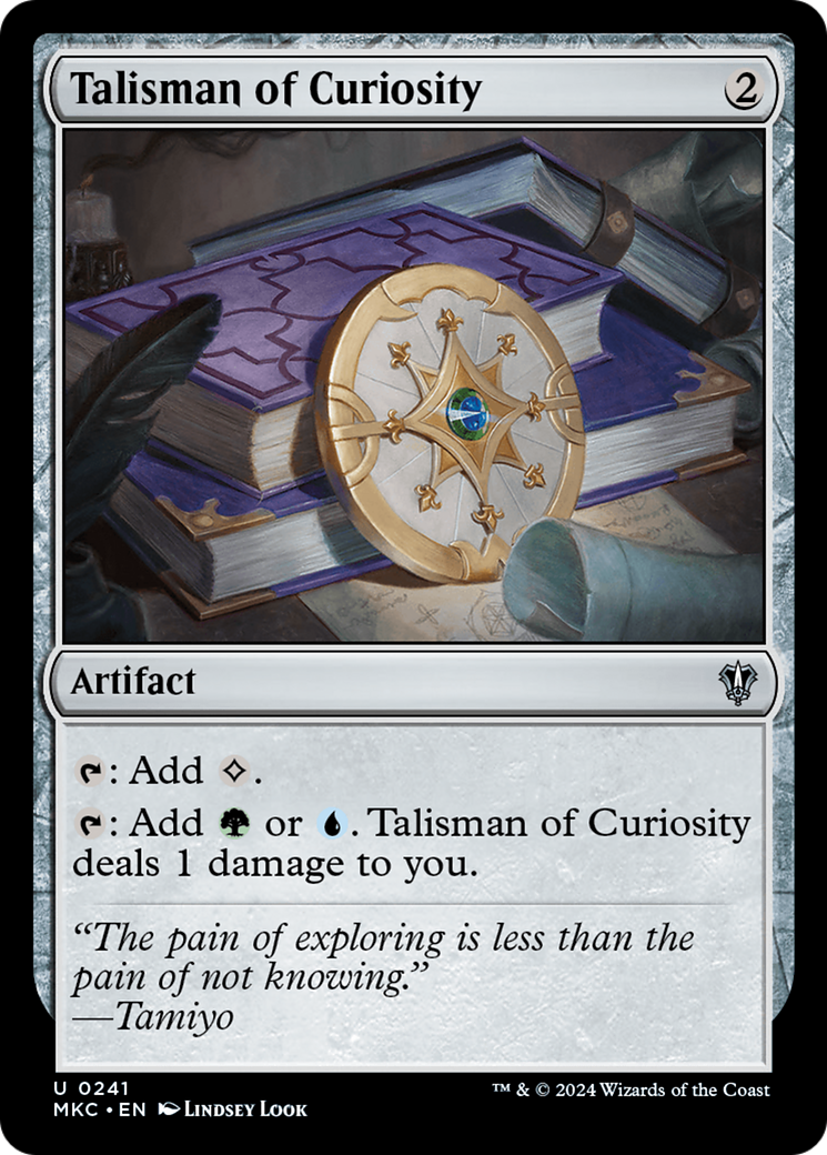 Talisman of Curiosity (MKC-241) - Murders at Karlov Manor Commander