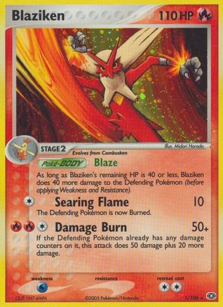 Blaziken Emerald - Holo Rare