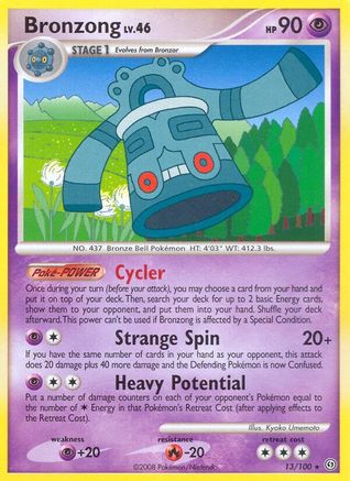 Bronzong - Reverse Holofoil Stormfront - Rare