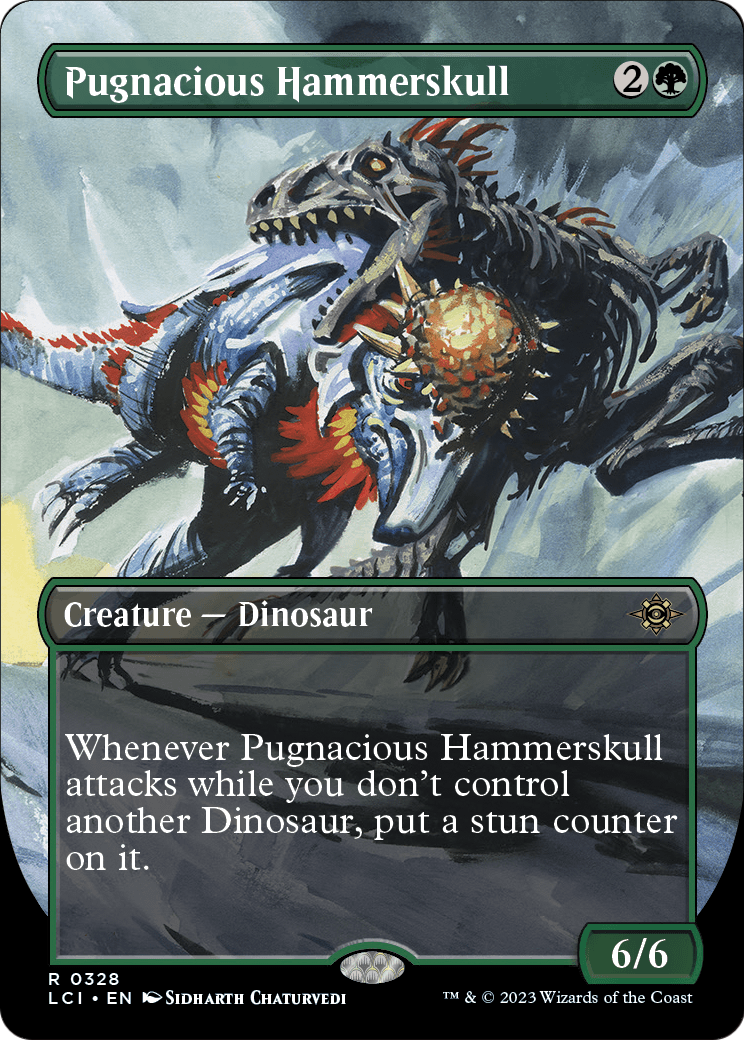 Pugnacious Hammerskull (Borderless) (LCI-328) - The Lost Caverns of Ixalan Foil