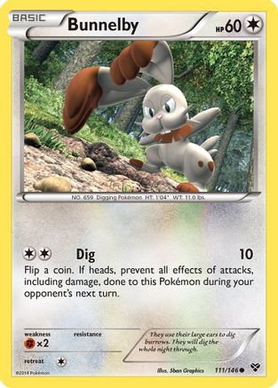 Bunnelby - Reverse Holofoil XY Base Set - Common