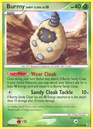 Burmy Sandy Cloak - Reverse Holofoil Secret Wonders - Common