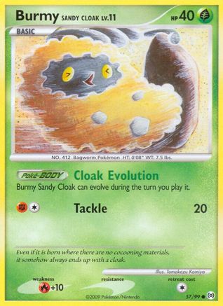Burmy Sandy Cloak 057 Arceus - Common