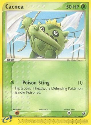 Cacnea - 58/100/100 - Reverse Holofoil Sandstorm - Common