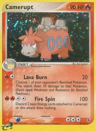 Camerupt - Holofoil Ruby and Sapphire - Holo Rare
