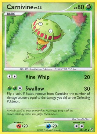 Carnivine - Reverse Holofoil Supreme Victors - Uncommon