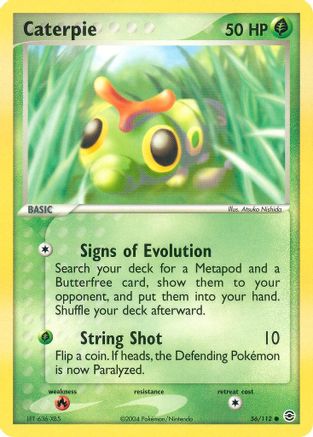 Caterpie 056 - Reverse Holofoil FireRed & LeafGreen - Common