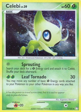 Celebi - Holofoil Mysterious Treasures - Holo Rare