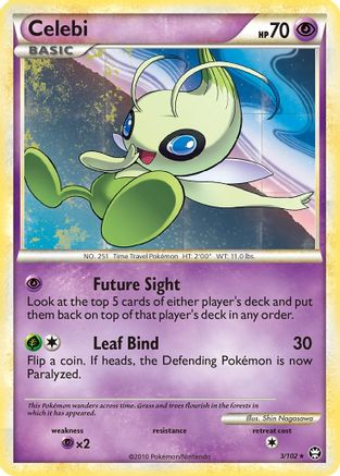 Celebi 003 - Reverse Holofoil Triumphant - Holo Rare