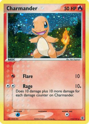Charmander - 113/112/112 - Holofoil FireRed & LeafGreen - Secret Rare
