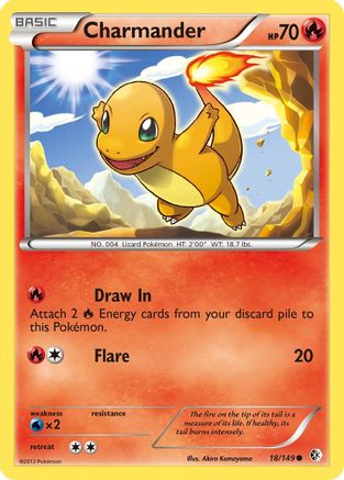 Charmander 018 - Reverse Holofoil Boundaries Crossed - Common