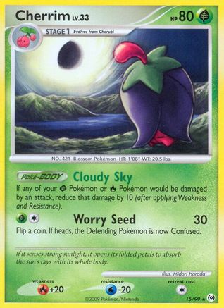 Cherrim 015 - Reverse Holofoil Arceus - Rare