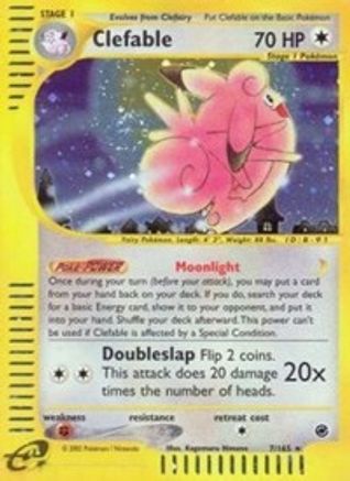Clefable (7) - Reverse Holofoil Expedition - Holo Rare