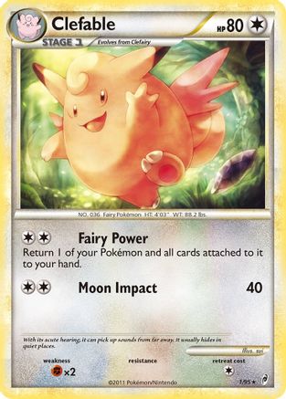 Clefable - Reverse Holofoil Call of Legends - Holo Rare