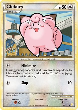 Clefairy 060 - Reverse Holofoil HeartGold SoulSilver - Common