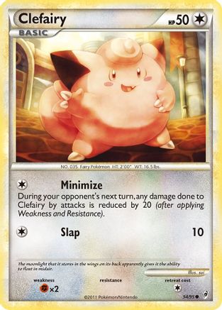 Clefairy 054 - Reverse Holofoil Call of Legends - Common