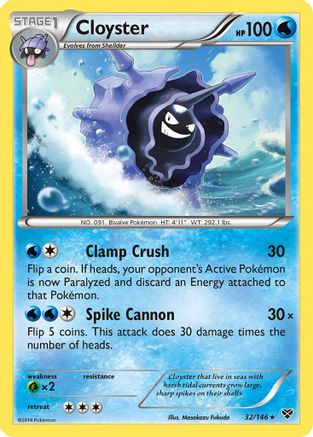 Cloyster XY Base Set - Rare
