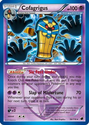 Cofagrigus (Team Plasma) (56) (Team Plasma) 056/116 - Holofoil Plasma Freeze - Holo Rare