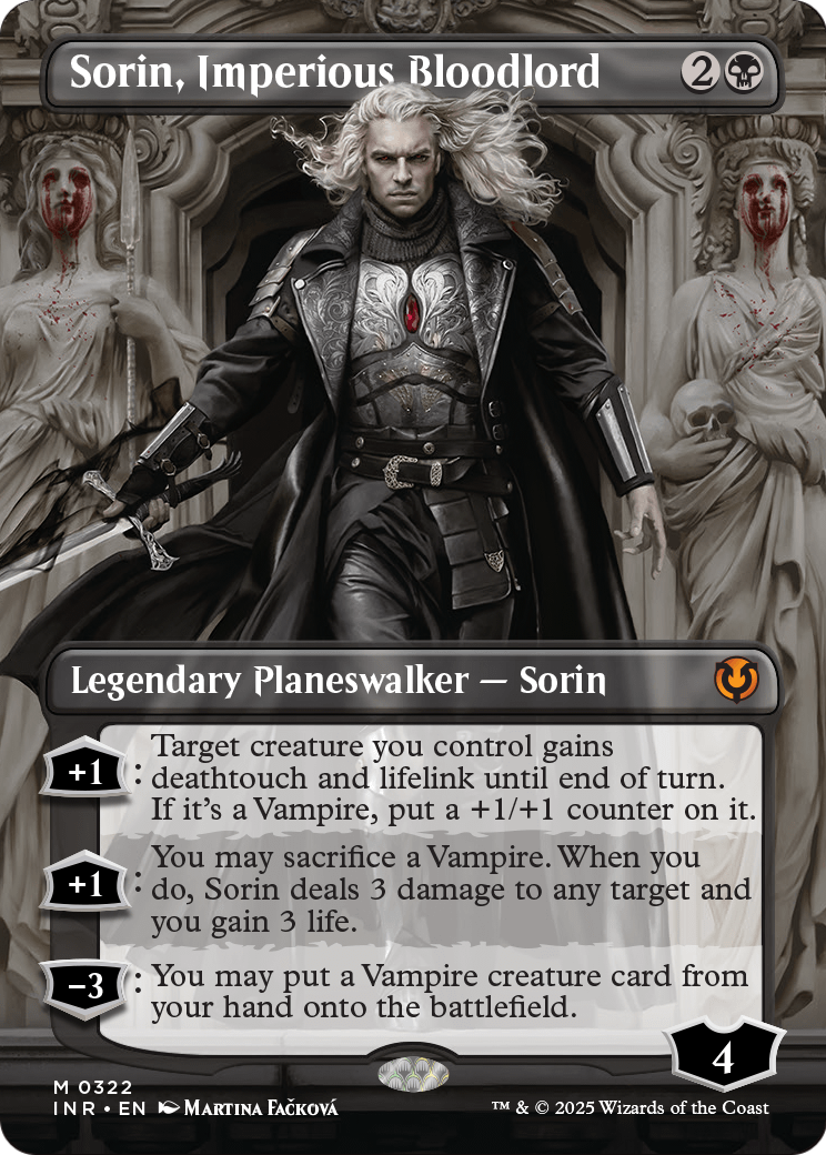Sorin, Imperious Bloodlord (Borderless) (INR-322) - Innistrad Remastered