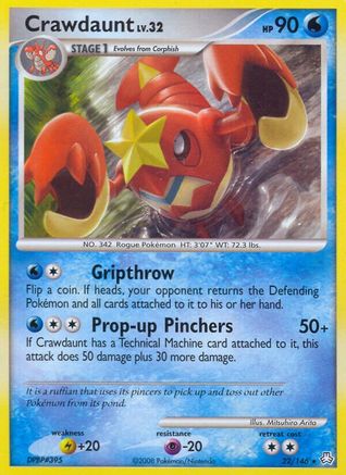 Crawdaunt - Reverse Holofoil Legends Awakened - Rare