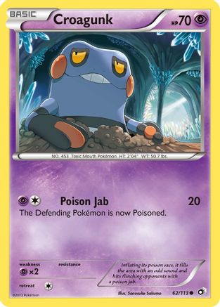 Croagunk - Reverse Holofoil Legendary Treasures - Common