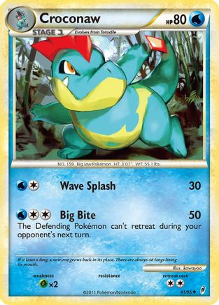 Croconaw - Reverse Holofoil Call of Legends - Uncommon