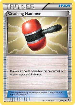Crushing Hammer 092 - Reverse Holofoil Emerging Powers - Uncommon