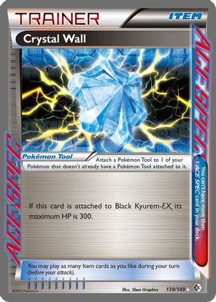 Crystal Wall - Holofoil Boundaries Crossed - Rare Ace