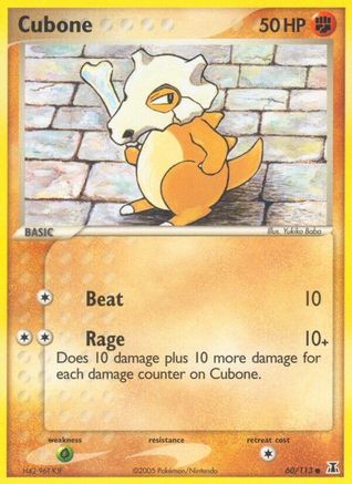 Cubone 060 - Reverse Holofoil Delta Species - Common