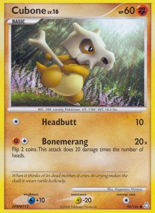 Cubone 090 - Reverse Holofoil Legends Awakened - Common