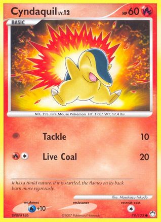 Cyndaquil 079 - Reverse Holofoil Mysterious Treasures - Common