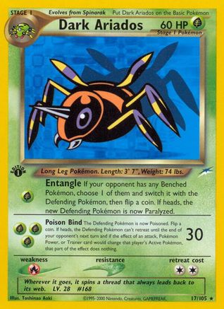 Dark Ariados - 1st Edition Neo Destiny - Rare