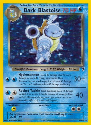Dark Blastoise - Holofoil Legendary Collection - Holo Rare