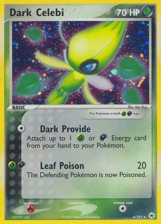 Dark Celebi 004 - Holofoil Hidden Legends - Holo Rare