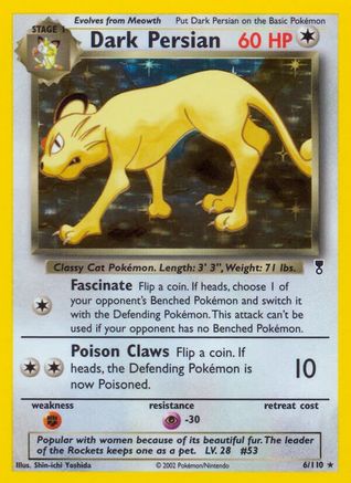 Dark Persian - Holofoil Legendary Collection - Holo Rare