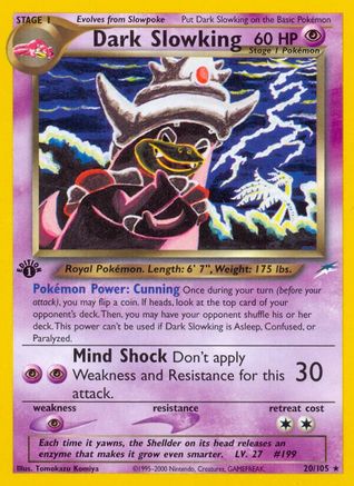 Dark Slowking - 1st Edition Neo Destiny - Rare
