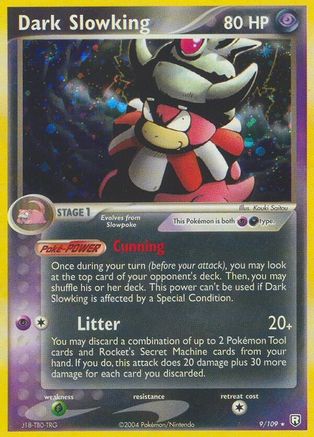 Dark Slowking 009 - Reverse Holofoil Team Rocket Returns - Holo Rare