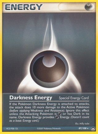 Darkness Energy (Special) 087 - Reverse Holofoil Power Keepers - Rare