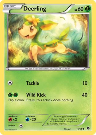 Deerling - Reverse Holofoil Emerging Powers - Common