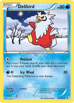 Delibird/149 - Reverse Holofoil Boundaries Crossed - Uncommon