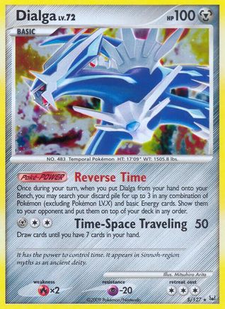 Dialga (5) - Reverse Holofoil Platinum - Holo Rare