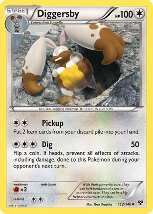 Diggersby XY Base Set - Uncommon