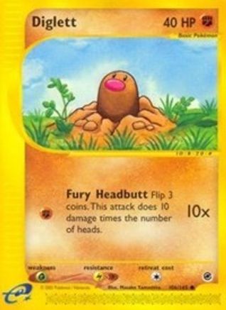 Diglett 106 - Reverse Holofoil Expedition - Common