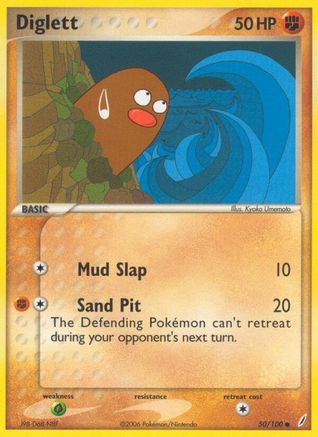 Diglett 050 - Reverse Holofoil Crystal Guardians - Common