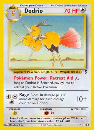 Dodrio - Reverse Holofoil Legendary Collection - Uncommon