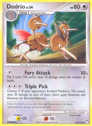Dodrio - Reverse Holofoil Mysterious Treasures - Uncommon