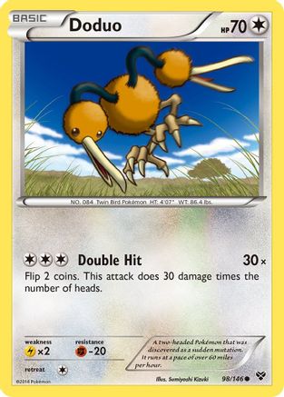Doduo - Reverse Holofoil XY Base Set - Common