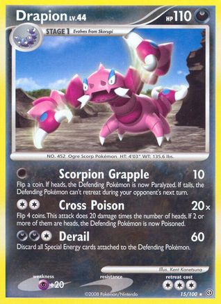 Drapion - Reverse Holofoil Stormfront - Rare